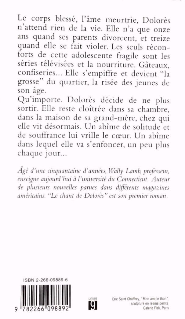 Livre Le chant de Dolorès - Wally Lamb (Livre d'occasion) - ISBN 2266098896