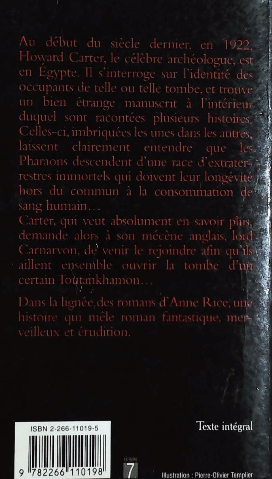 Livre La malédiction des Pharaons - Tom Holland (Livre d'occasion) - ISBN 2266110195