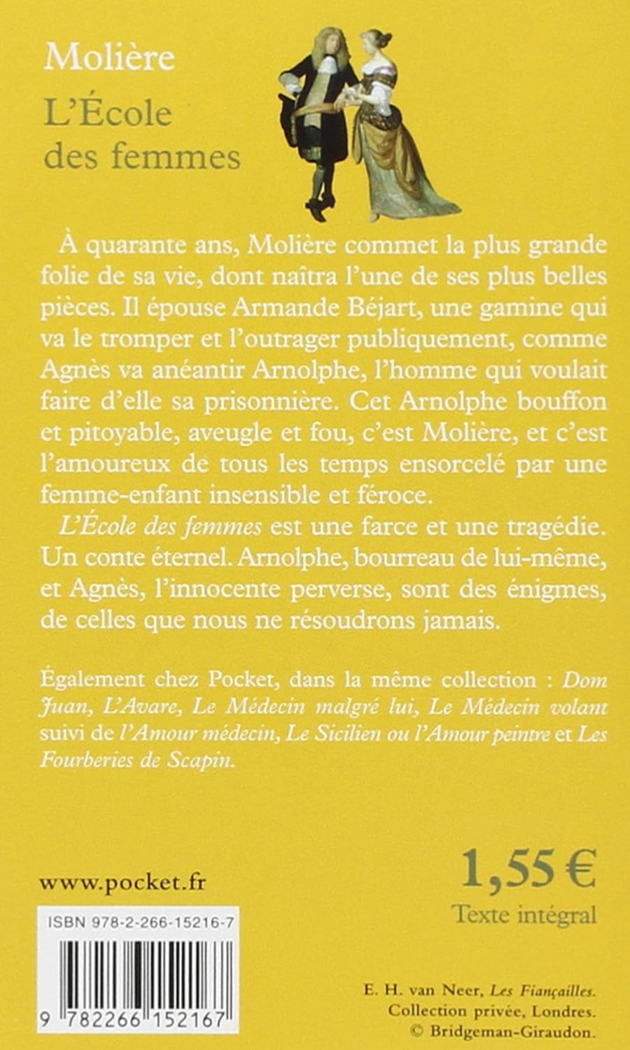 Livre L'école des femmes - Molière (Livre d'occasion) - ISBN 2266152165