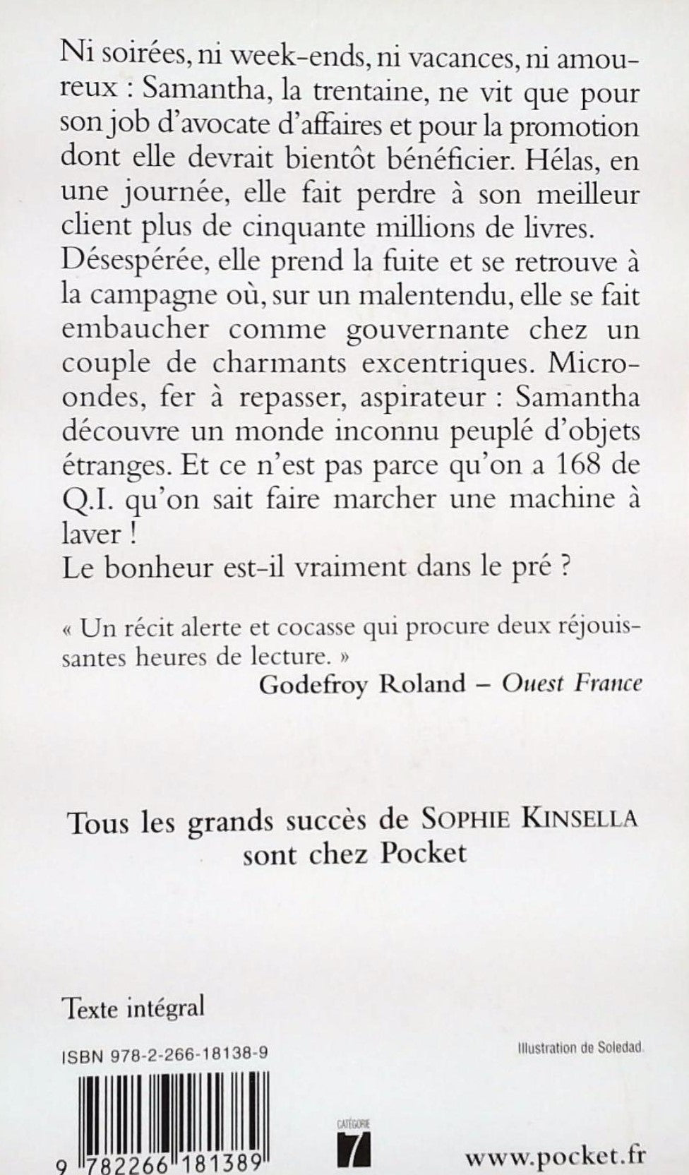 Livre Samantha, bonne à rien faire - Sophie Kinsella (Livre d'occasion) - ISBN 2266181386