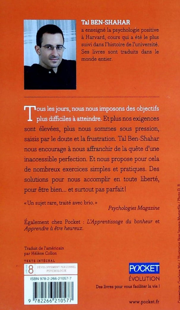 L'apprentissage de l'imperfection (Tal Ben-Shahar)