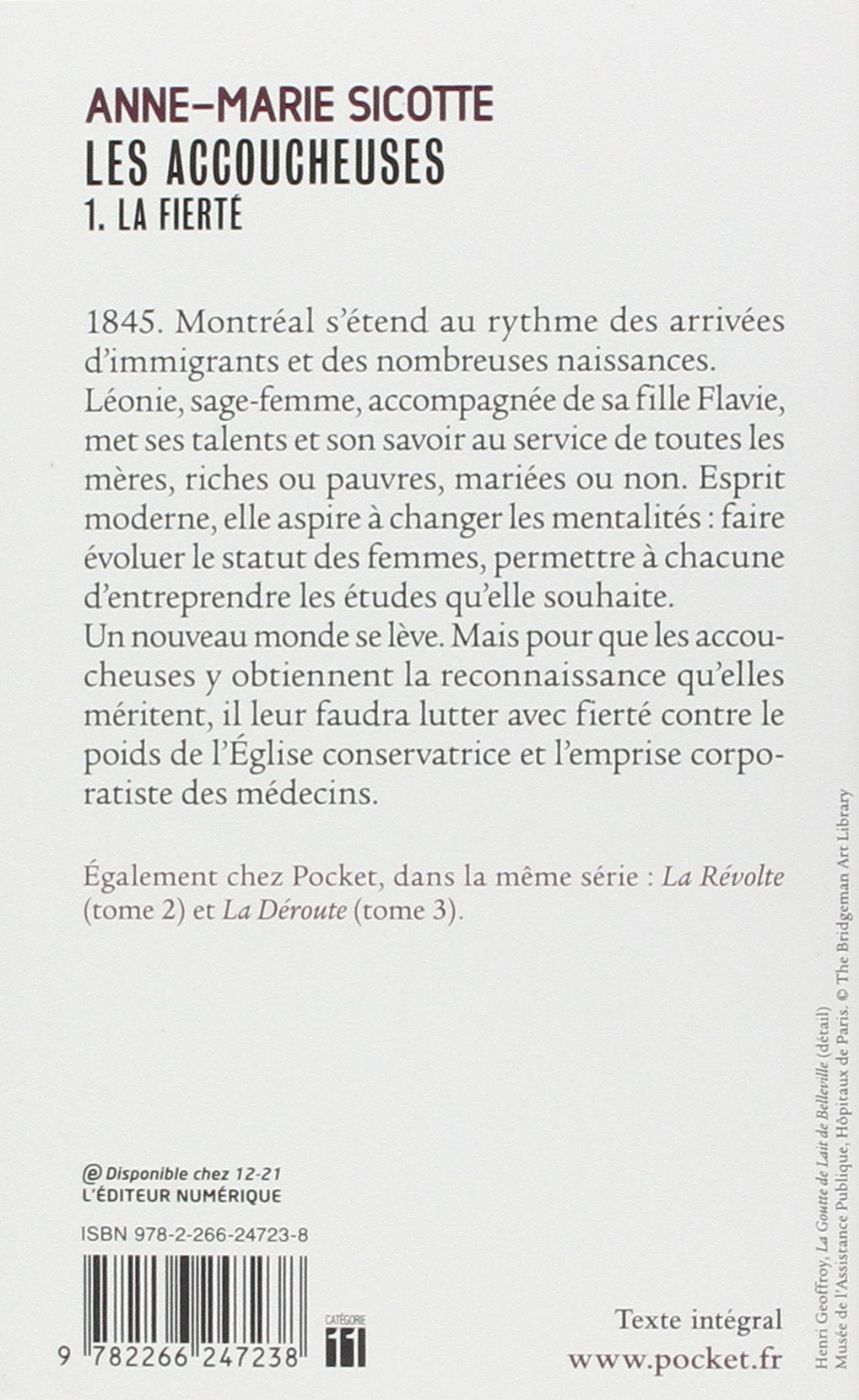 Livre Les accoucheuses # 1 : La fierté (Anne-Marie Sicotte) (Livre d'occasion) - ISBN 2266247239