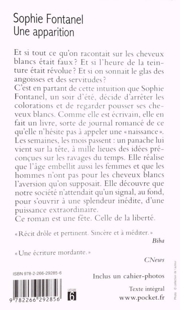 Livre Une apparition - Sophie Fontanel (Livre d'occasion) - ISBN 2266292854