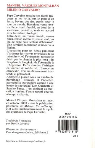 Livre Milenio Carvalho - Manuel Vazquez Montalban (Livre d'occasion) - ISBN 226701811X