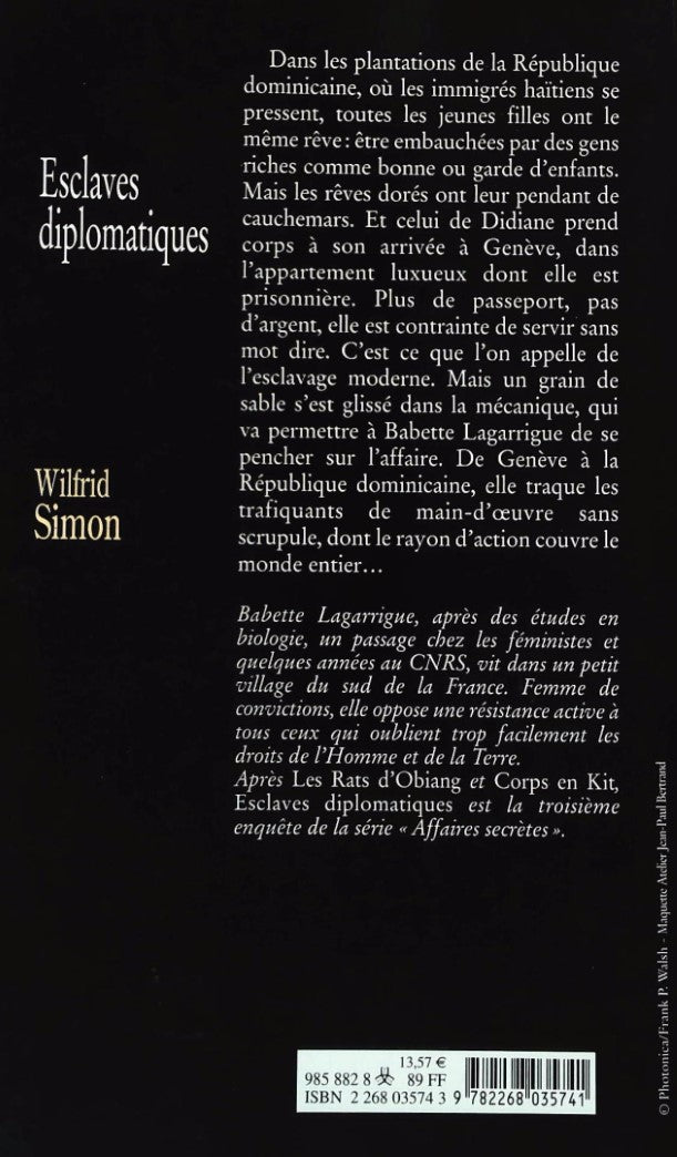 Livre Esclaves diplomatiques - Wilfrid Simon (Livre d'occasion) - ISBN 2268035743