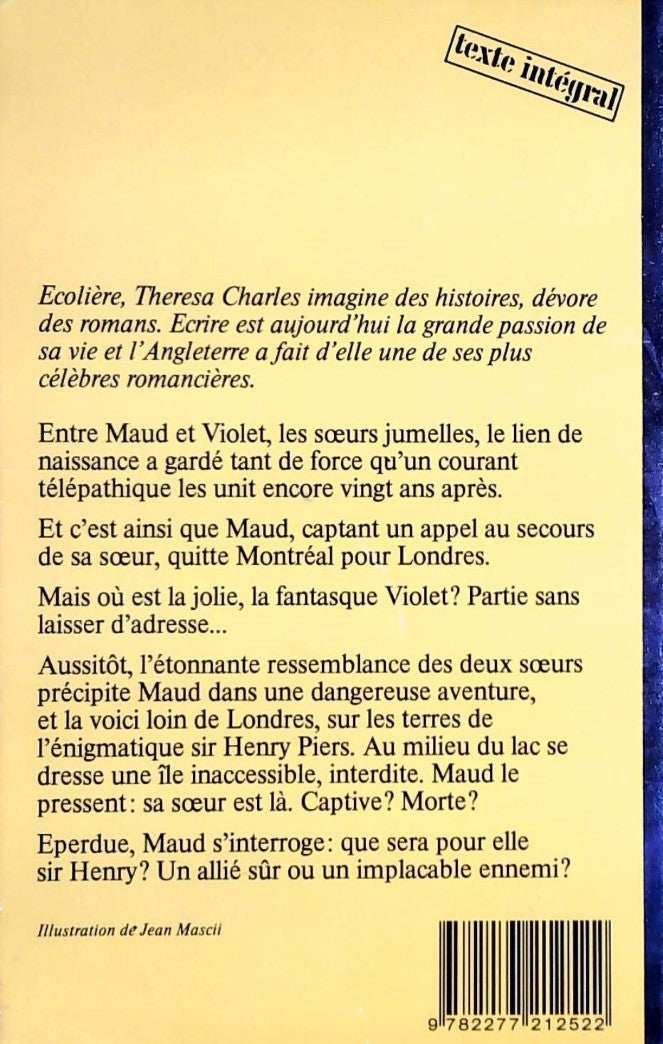 Livre L'île aux angoisses - Theresa Charles (Livre d'occasion) - ISBN 2277212520