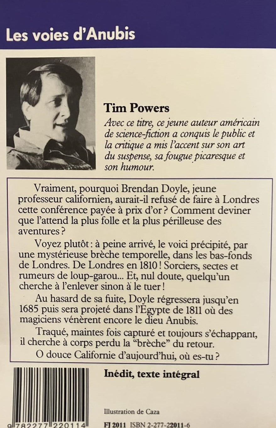 Livre Les voies d'Anubis - Tim Powers (Livre d'occasion)