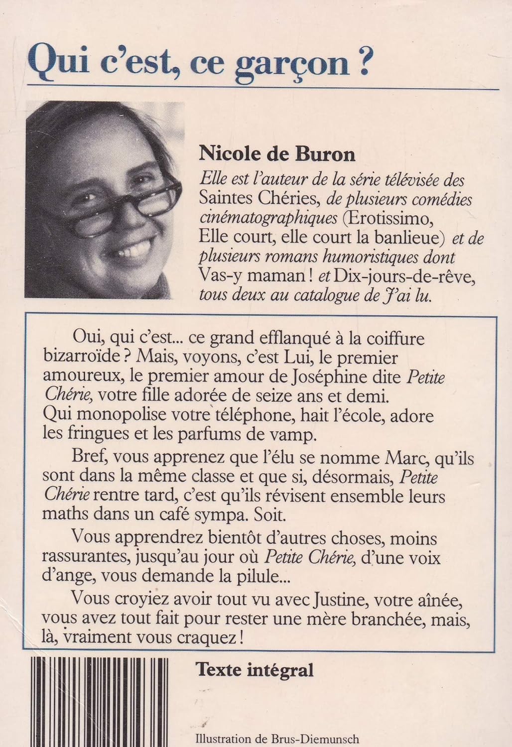 Livre Qui c'est ce garçon? - Nicole Buron (Livre d'occasion) - ISBN 2277220434