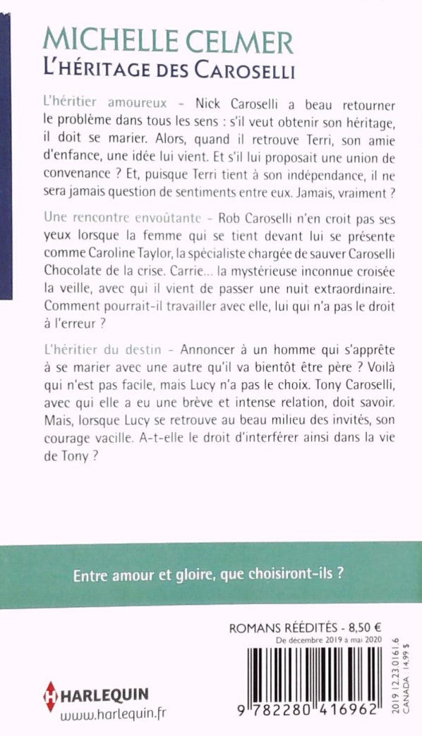 Livre L'héritier amoureux -suivi de- Une rencontre envoûtante -suivi de- L'héritier du destin - M...