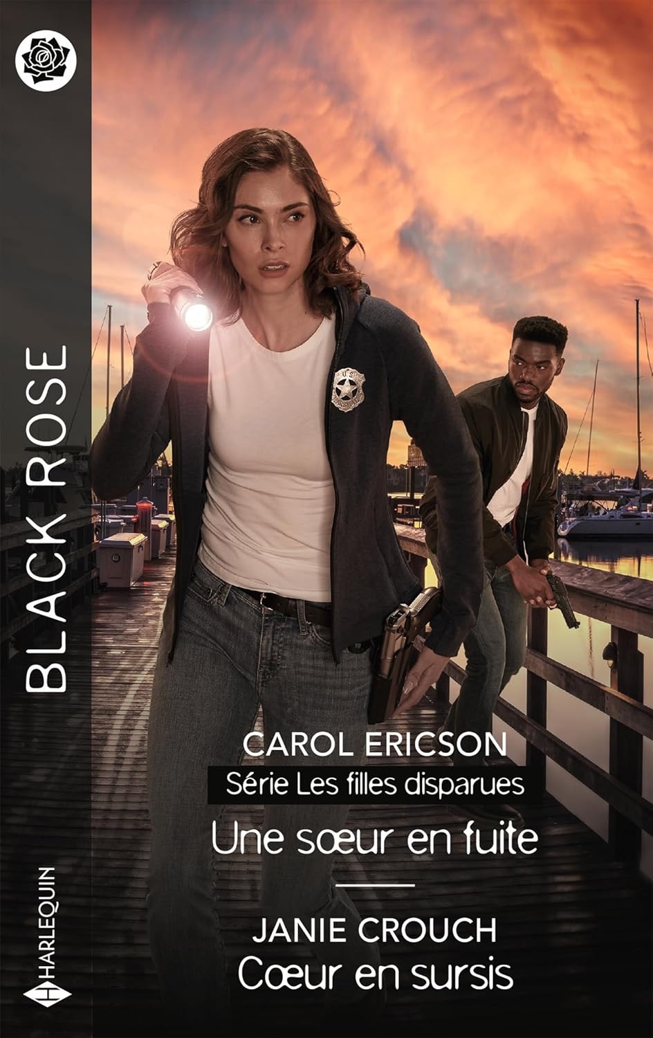 Black Rose (Harlequin) # 817 : Une soeur en fuite -suivi de- Coeur en sursis - Carol Ericson
