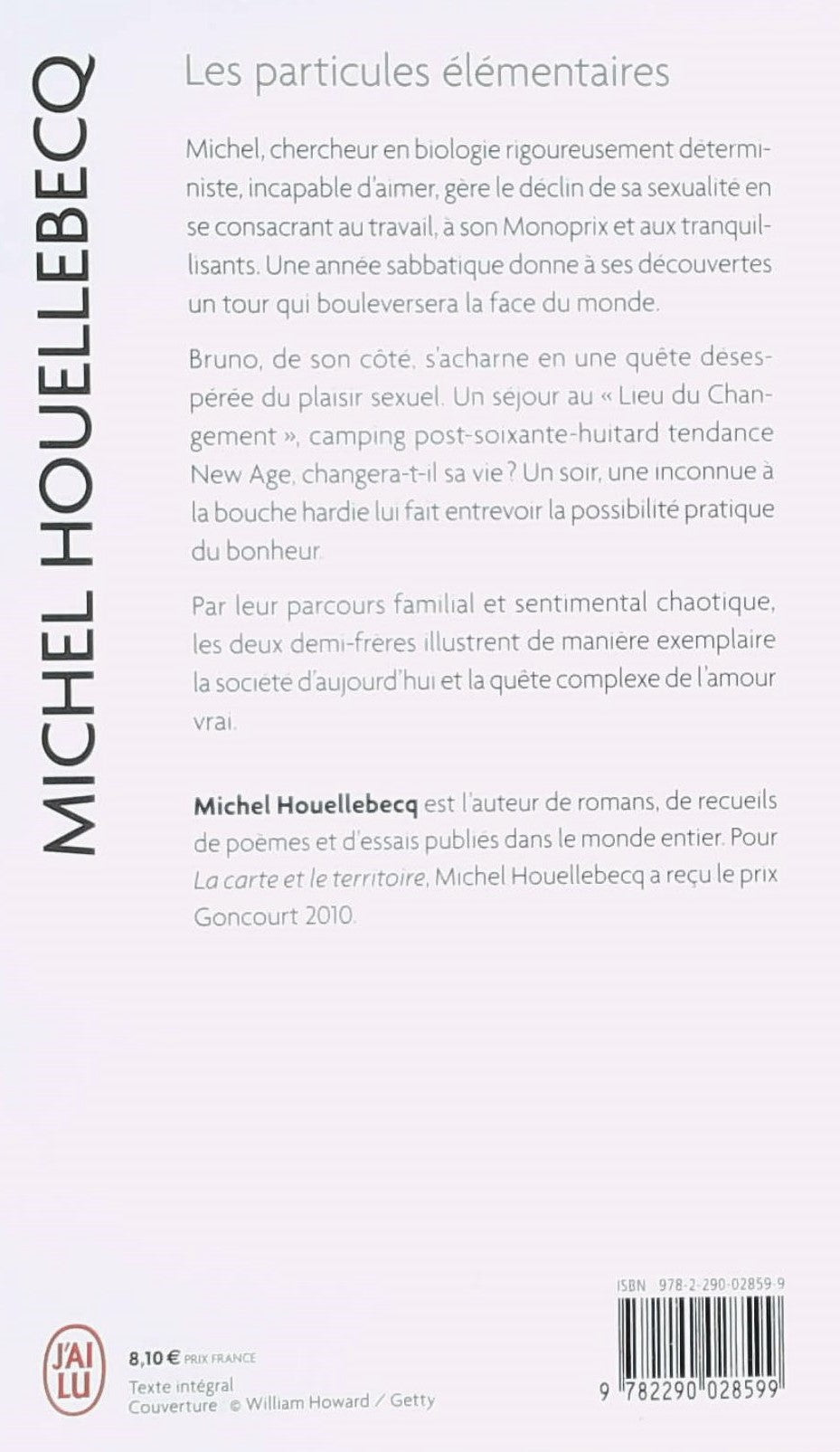Livre Les particules élémentaires - Michel Houellebecq (Livre d'occasion) - ISBN 2290028592