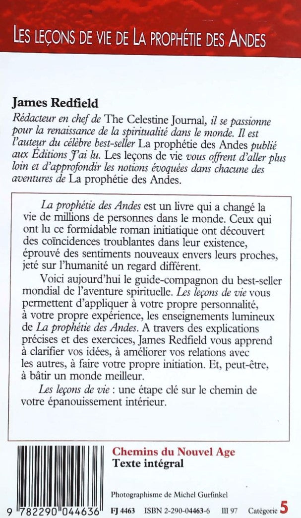Aventure secrète # 4463 : Les Leçons de vie de la prophétie des Andes (James Redfield)
