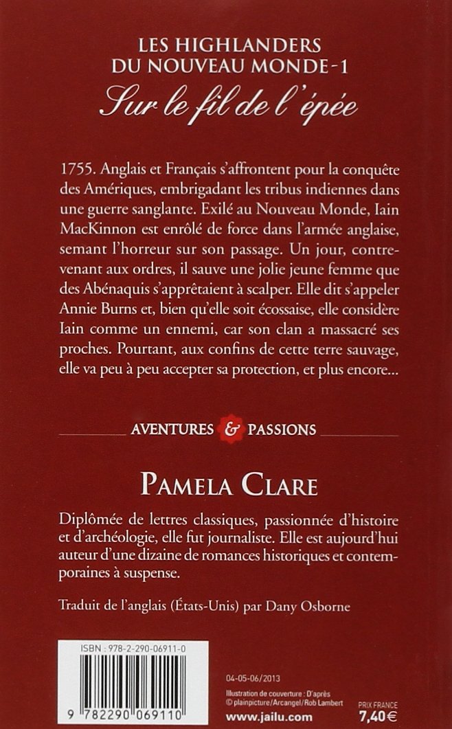 Livre Les Highlanders du nouveau monde # 1 : Sur le fil de l'épée - Pamela Clare (Livre d'occasion)