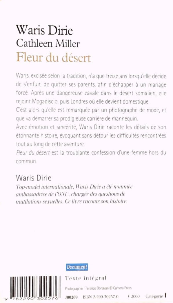 Livre Fleur du désert : Du désert de Somalie à l'univers des Top-models - Waris Dirie (Livre d'oc...