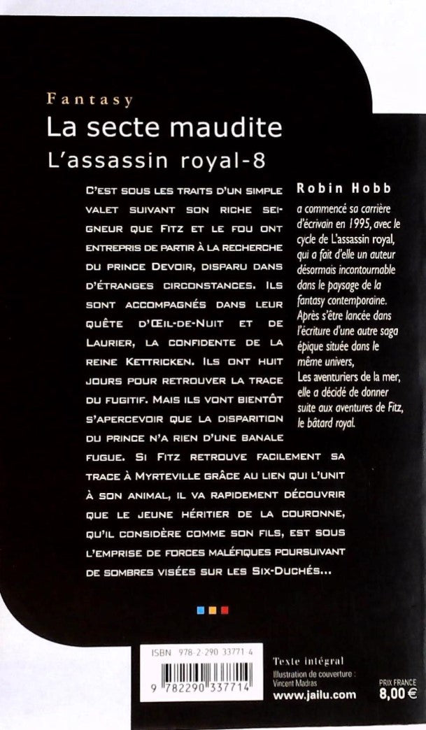 Livre La secte maudite - Robin Hobb (Livre d'occasion) - ISBN 2290337714