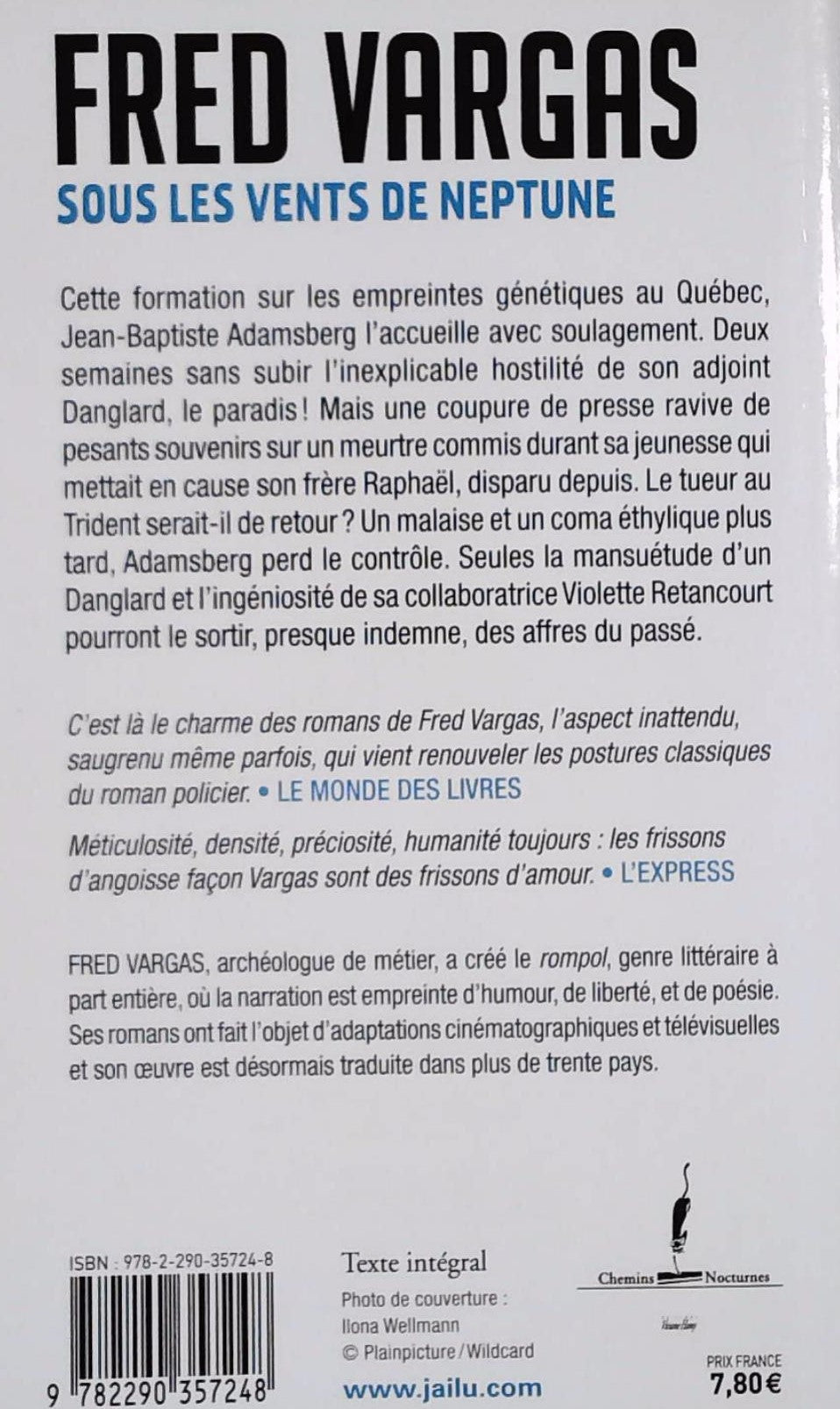 Livre Sous les vents de Neptune (Fred Vargas) (Livre d'occasion) - ISBN 2035843596