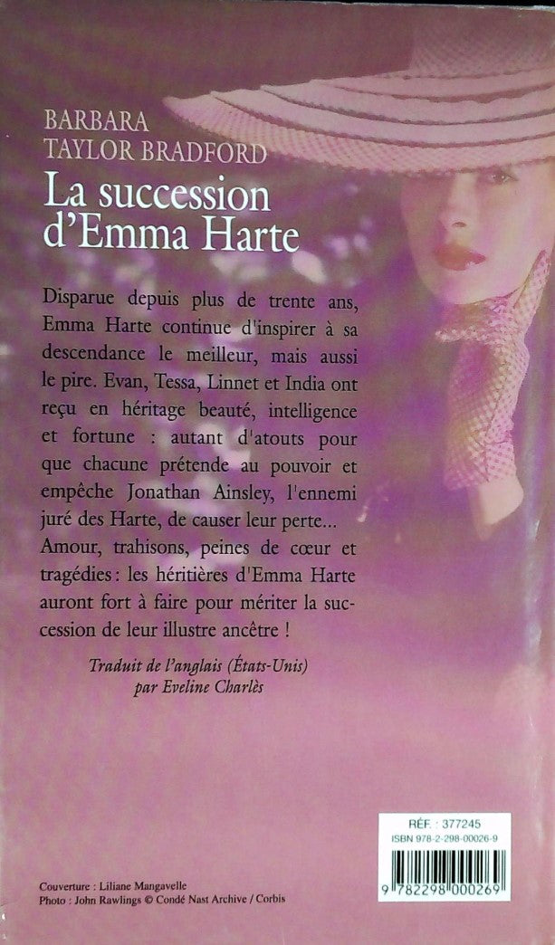 Livre La succession d'Emma Harte - Barbara Taylor Bradford (Livre d'occasion) - ISBN 2298000263