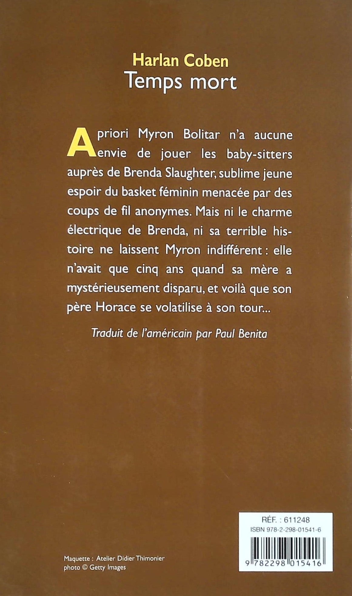 Livre Temps mort - Harlan Coben (Livre d'occasion) - ISBN 2298015414