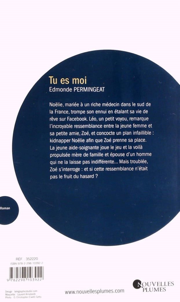 Livre Tu es moi - Edmonde Permingeat (Livre d'occasion) - ISBN 2298103925