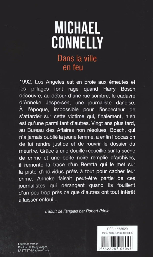Livre Dans la ville en feu - Michael Connelly (Livre d'occasion) - ISBN 2298106045