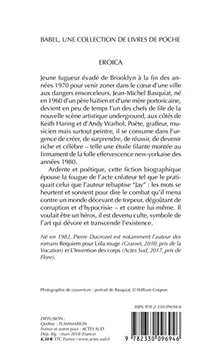 Livre Eroica - Pierre Ducrozet (Livre d'occasion) - ISBN 2330096941
