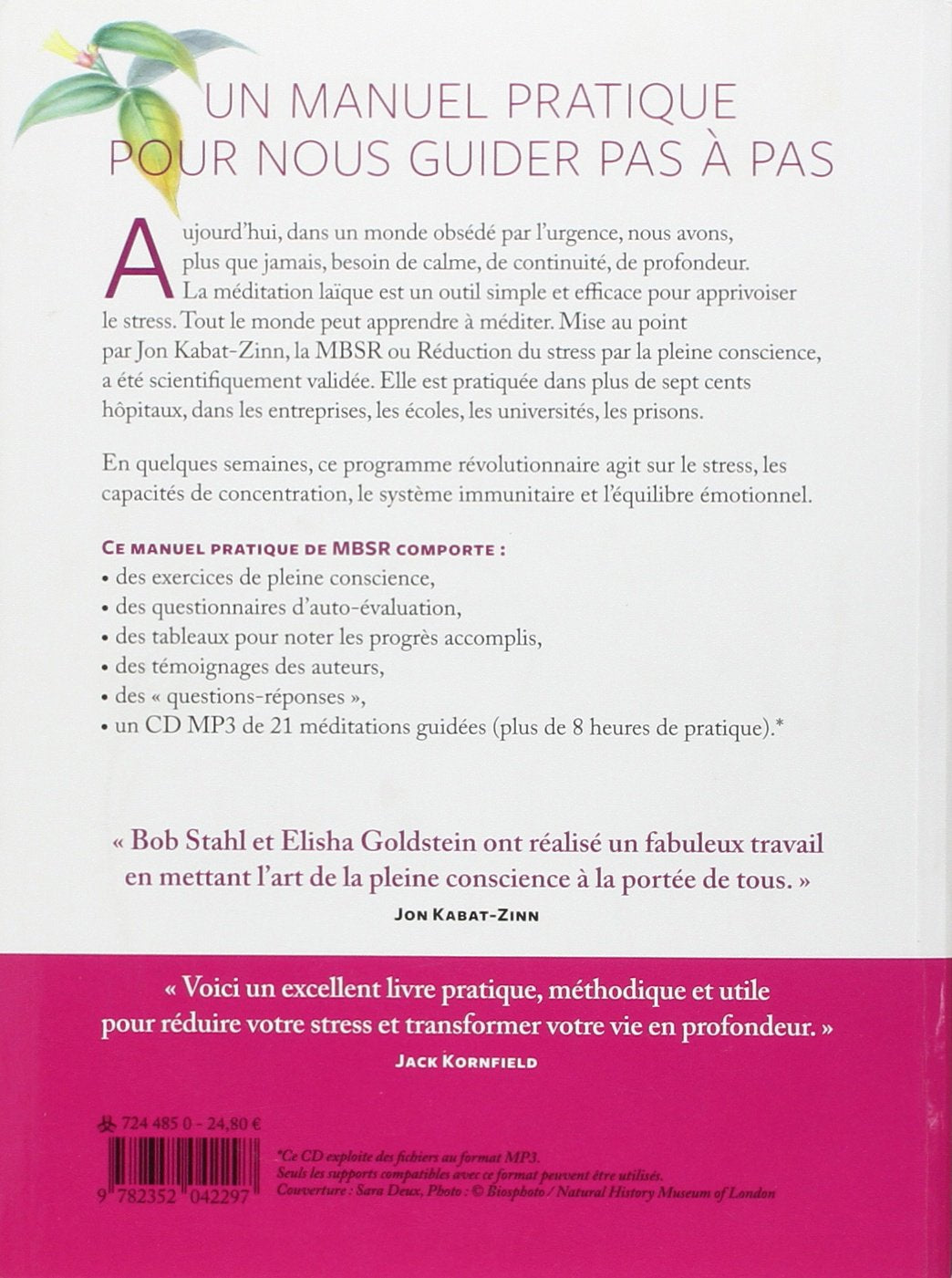 Livre Apprendre à méditer : La méthode MBSR à la portée de tous (Bob Stahl, Elisha Goldstein,...