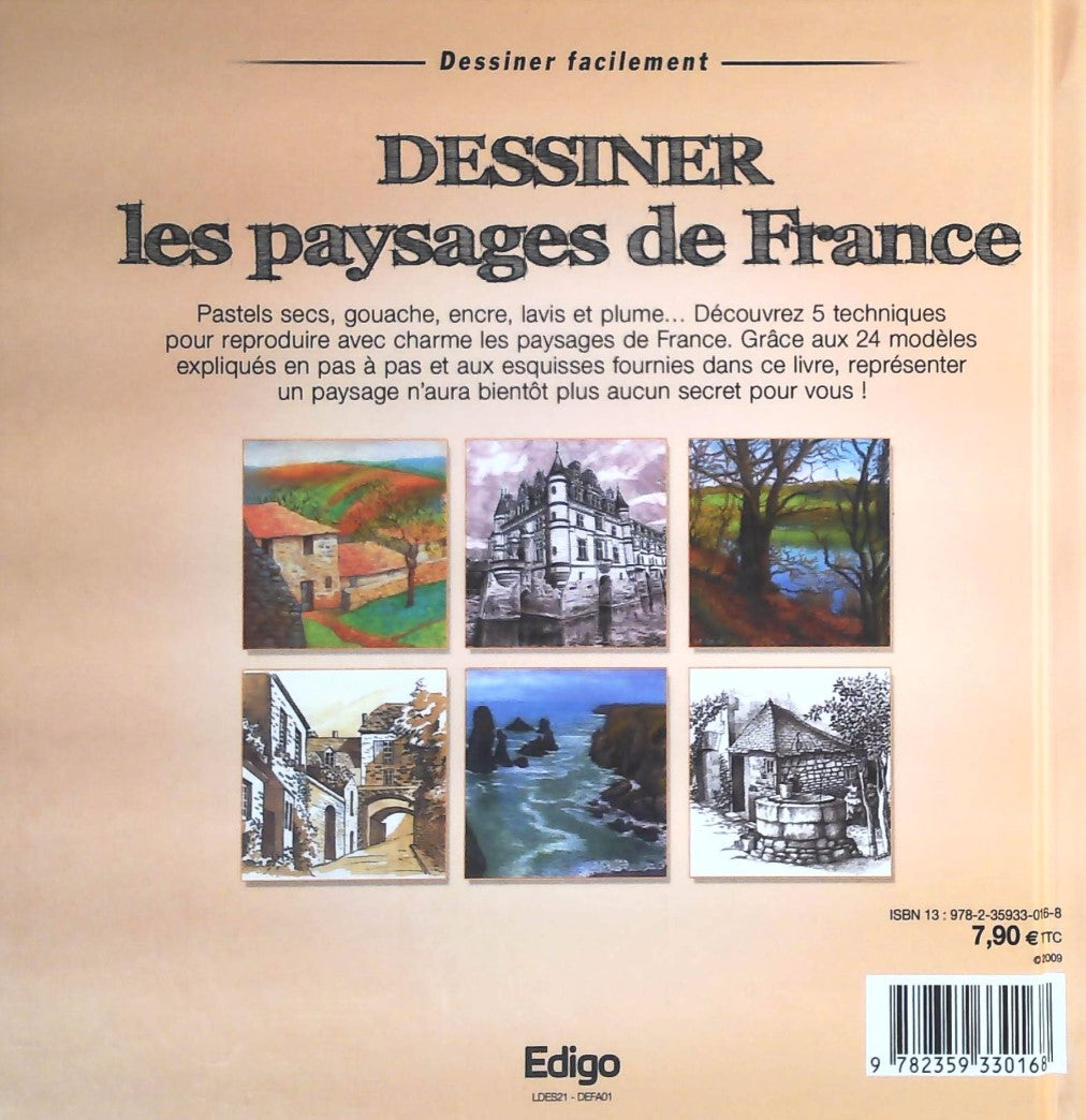 Livre Dessiner les paysages de France - Collectif (Livre d'occasion) - ISBN 2359330160