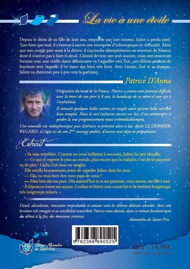 Livre La vie a une étoile - Patrice D'Anna (Livre d'occasion) - ISBN 2366890524