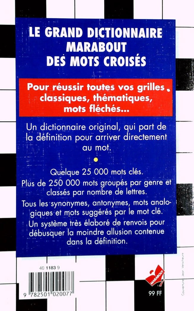 Le dictionnaire Marabout des mots croisés (Léon Noël)