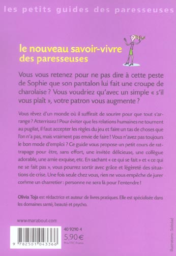 Les petits guides des paresseuses : Le nouveau savoir-vivre des paresseuses (Olivia Toja)