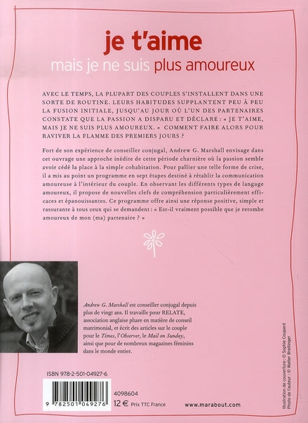 Livre Je t'aime mais je ne suis plus amoureux - Andrew G. Marshall (Livre neuf) - ISBN 2501049276