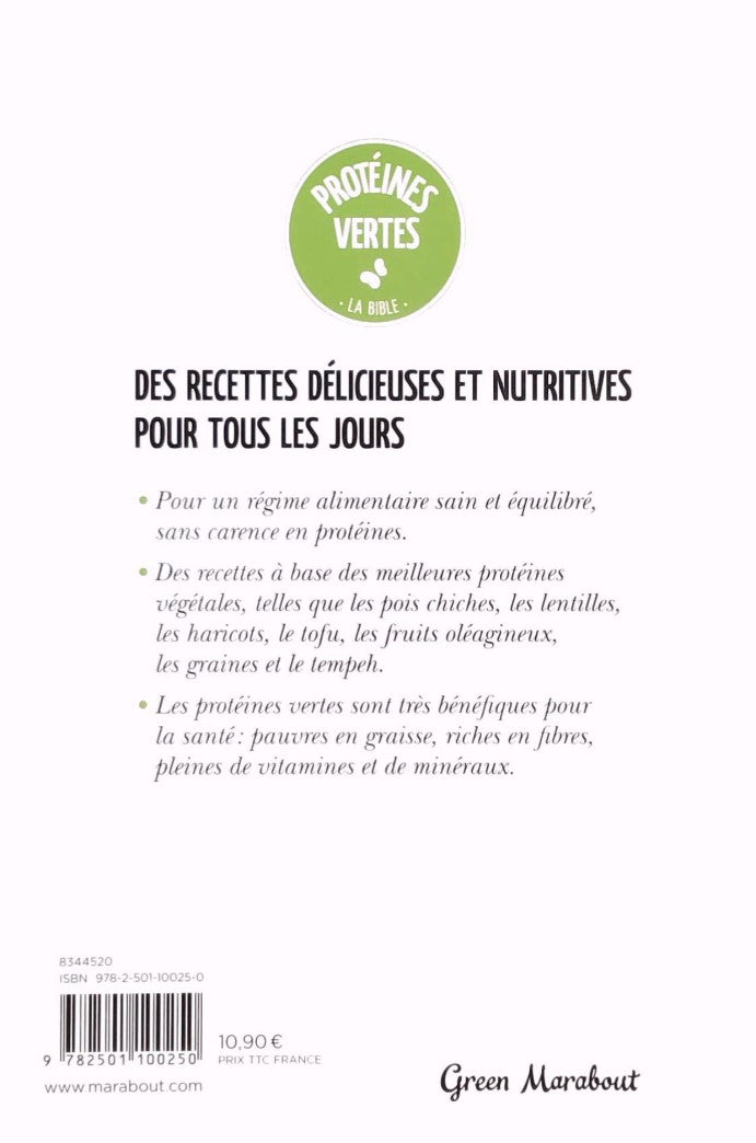 Livre La bible des protéines vertes - Fern Green (Livre d'occasion) - ISBN 2501100255