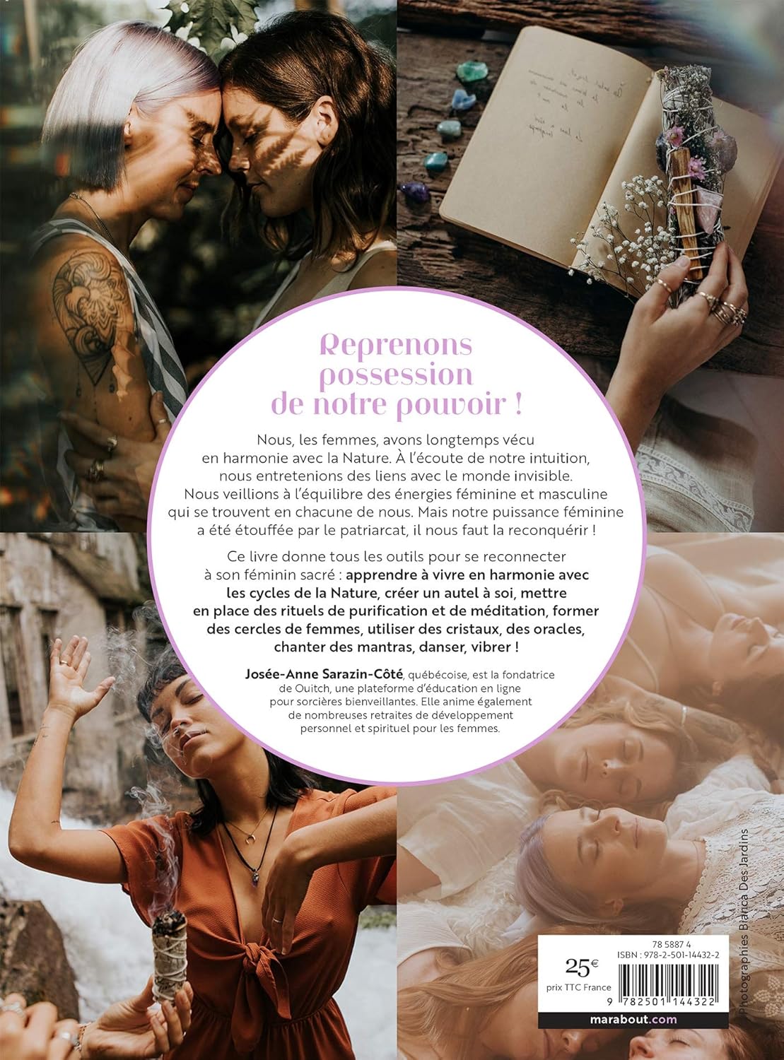 Livre Le grand livre du féminin sacré : Recettes sacrées, oracle et tarot, méditation, cristaux -...