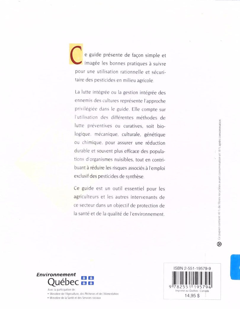 Livre Pesticides et agriculture - Collectif (Livre d'occasion) - ISBN 2551195799