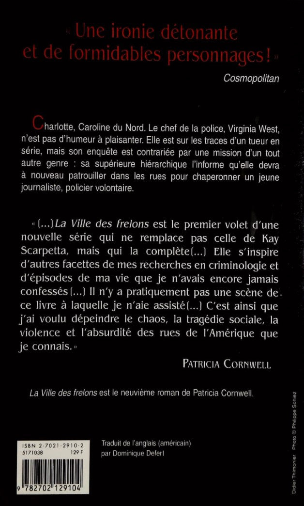 Livre La ville des frelons (Patricia Cornwell) (Livre d'occasion) - ISBN 2702129102