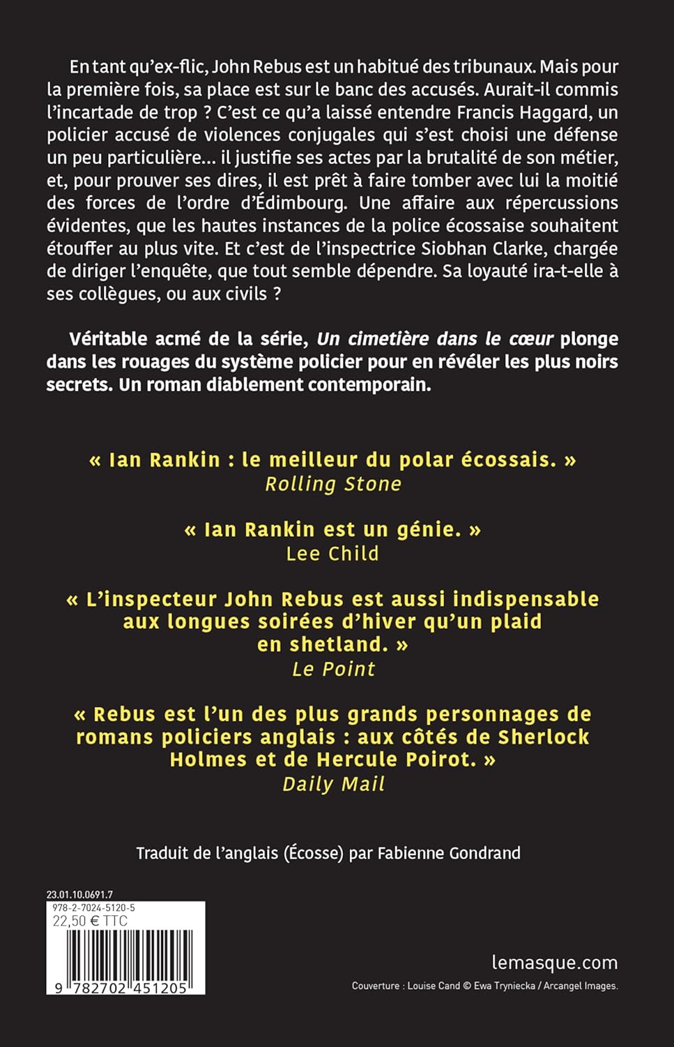 Livre Un cimetière dans le coeur - Ian Rankin (Livre d'occasion) - ISBN 2702451209