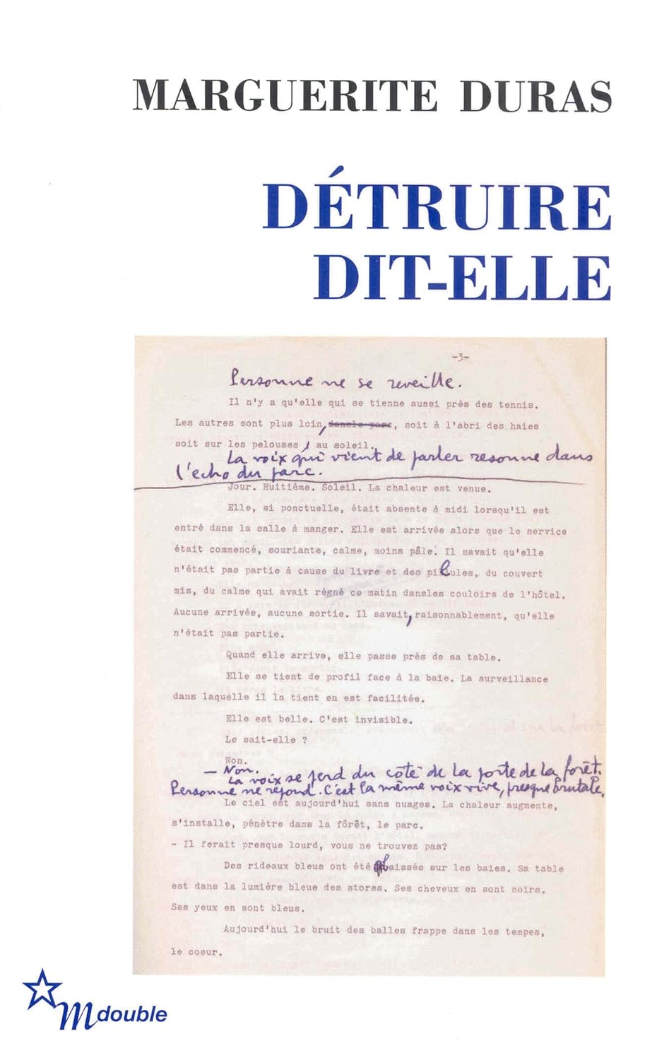 Détruire dit-elle - Marguerite Duras