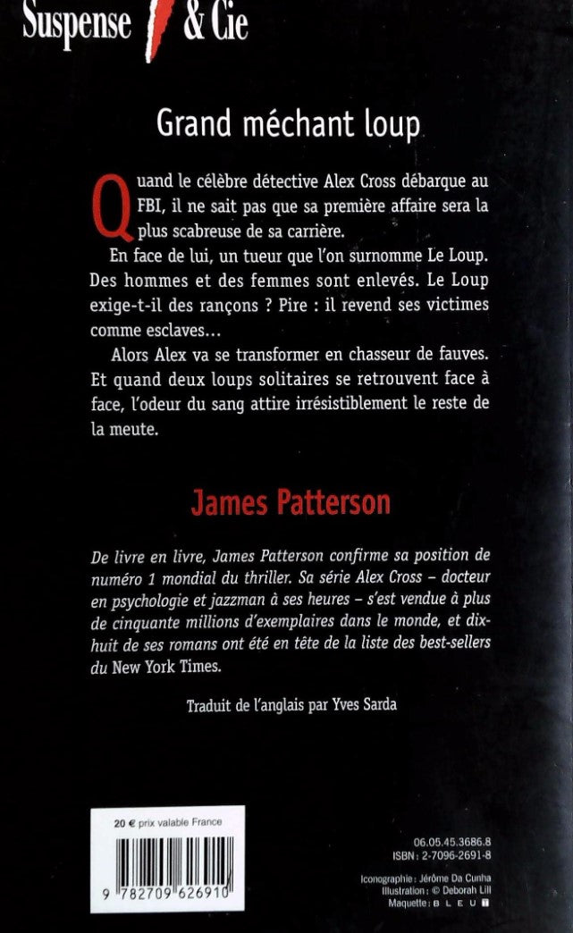 Livre Grand méchant loup - James Patterson (Livre d'occasion) - ISBN 2709626918