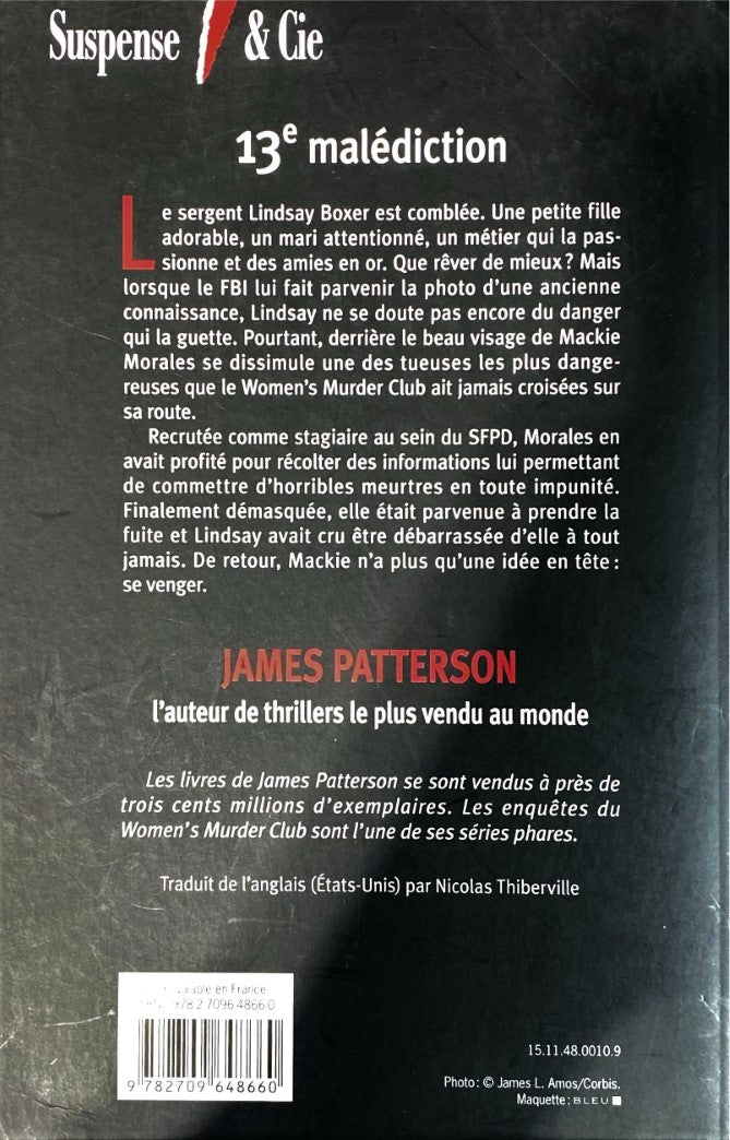 Livre 13e malédiction - James Patterson (Livre d'occasion)