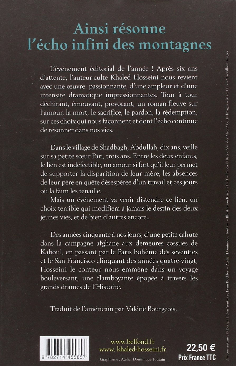 Livre Ainsi résonne l'écho infini des montagnes (Khaled Hosseini) (Livre d'occasion) - ISBN...