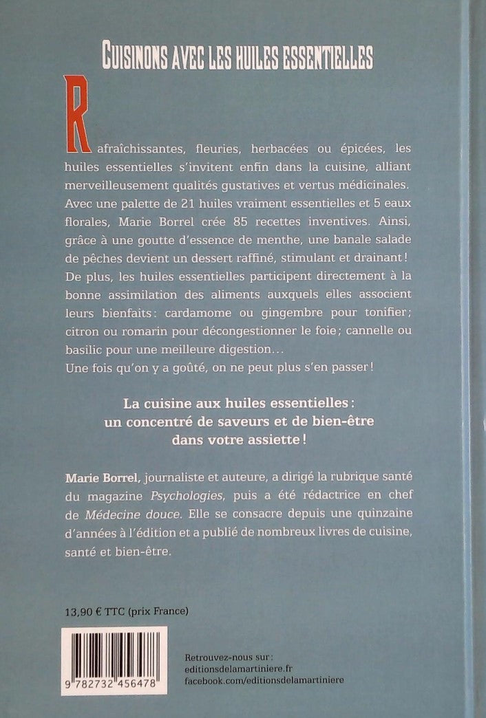 Livre Cuisinons avec les huiles essentielles - Marie Borrel (Livre d'occasion) - ISBN 2732456470