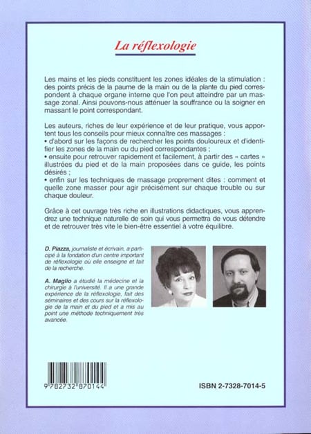 Livre La réflexologie : Guide du massage zonal du pied et de la main - D. Piazza (Livre neuf) - I...