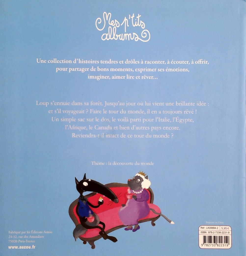 Livre Le loup qui voulait faire le tour du monde - Orianne Lallemand (Livre d'occasion) - ISBN 27...