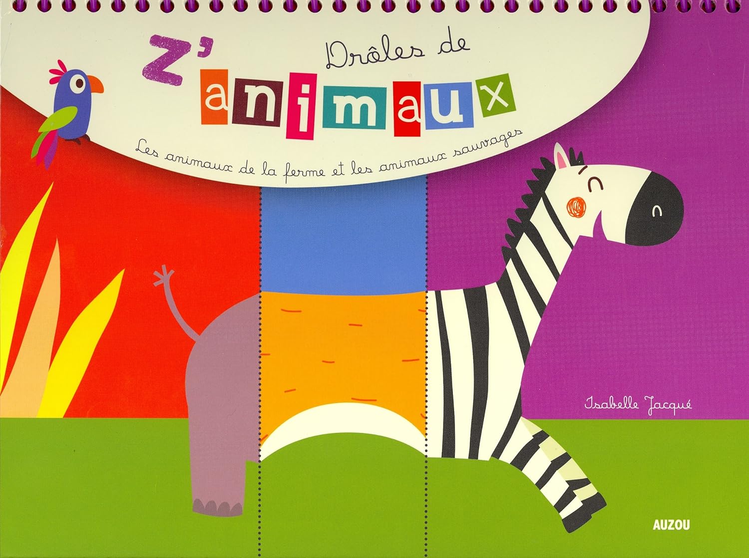 Livre Drôles de z'animaux à toucher : Spécial Québec - Isabelle Jacqué (Livre d'occasion)