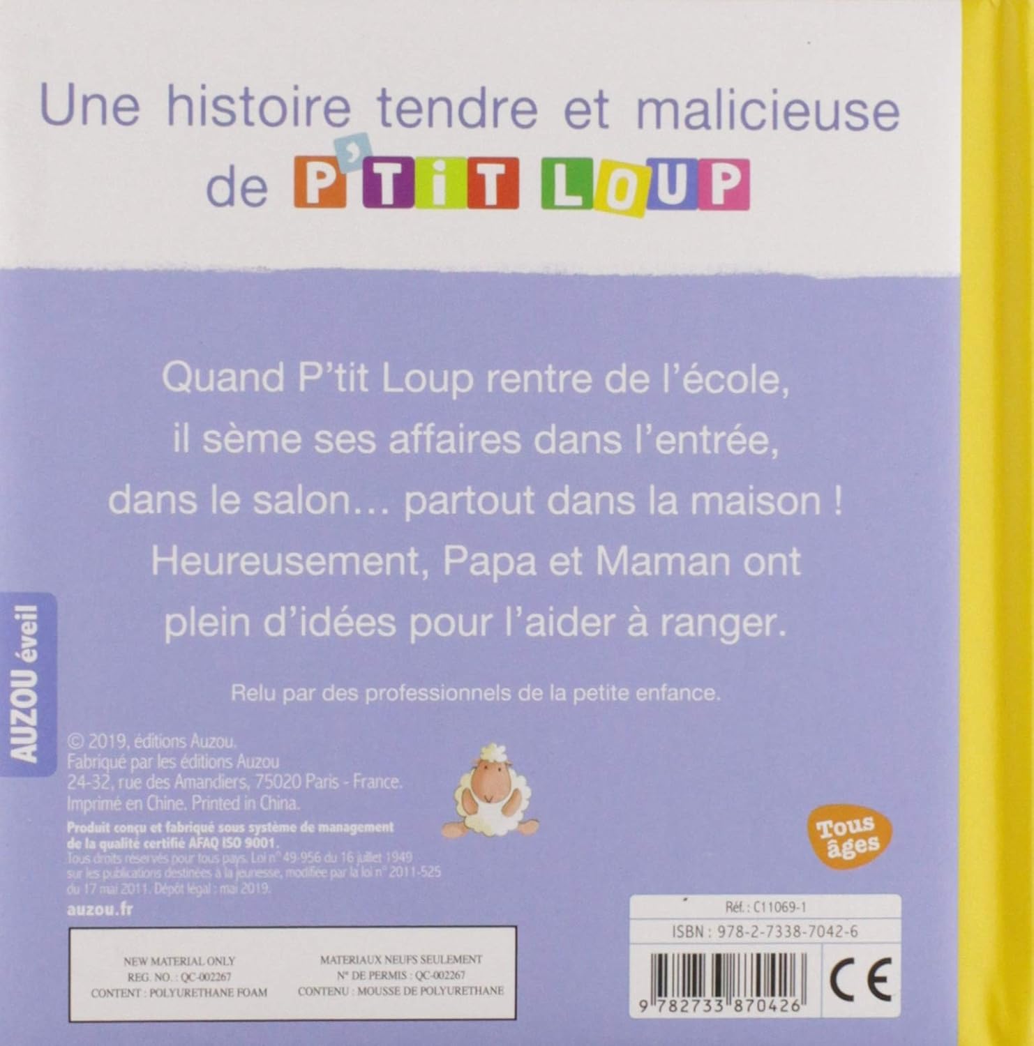 P'tit Loup : Ne veut pas ranger (Orianne Lallemand)