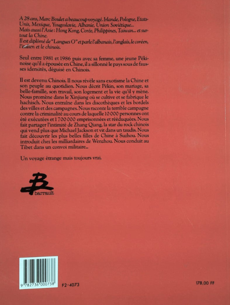 Livre Dans la peau d'un chinois - Marc Boulet (Livre d'occasion) - ISBN 2736000730