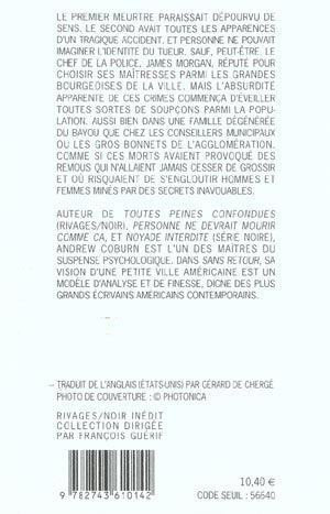 Livre Sans retour - Andrew Coburn (Livre d'occasion) - ISBN 274361014X