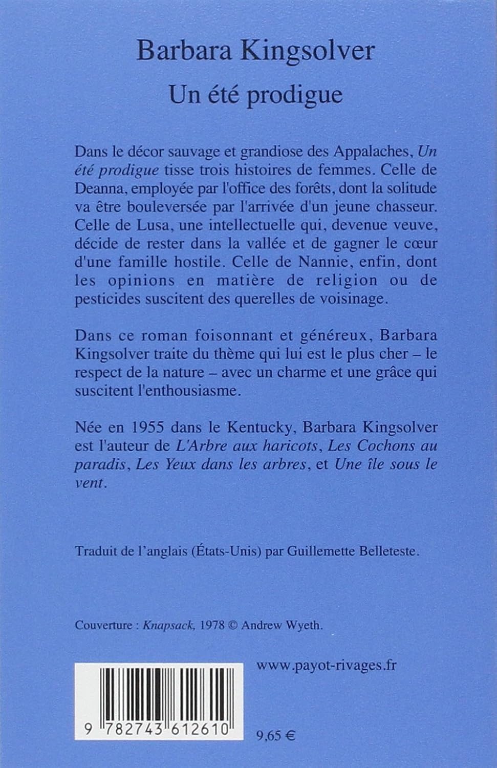 Un été prodigue (Barbara Kingsolver)