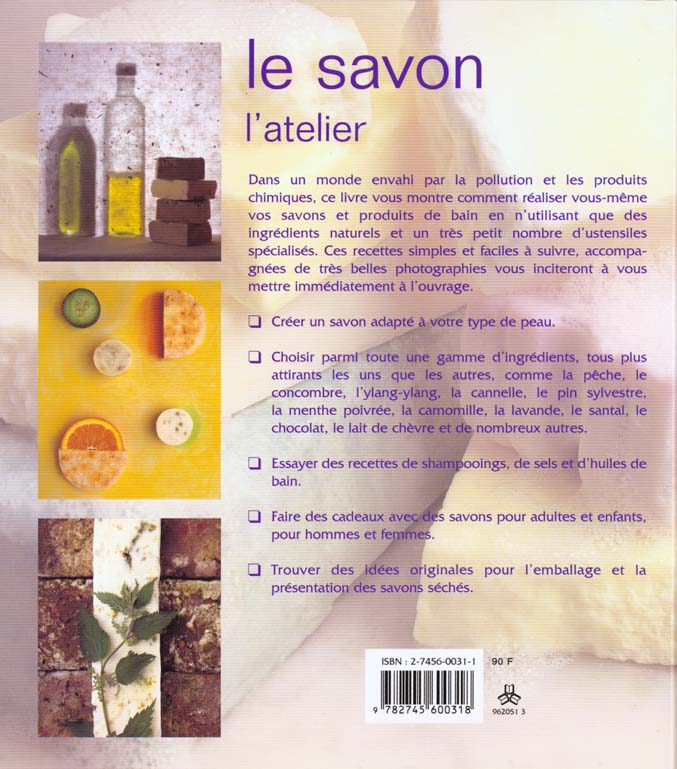 Le savon : l'atelier (Melinda Coss)