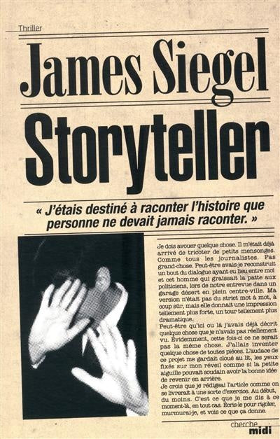 Livre Storyteller (James Siegel) (Livre d'occasion) - ISBN 2749110297